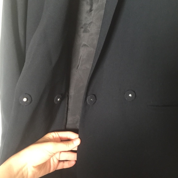 Madewell Lycee Drapey Boyfriend Blazer in Black - Picture 7 of 13